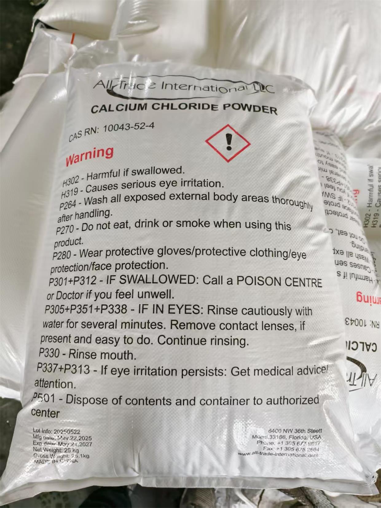 CALCIUM CHLORIDE PRILLS MIN. 94% - 50 Lbs Bags